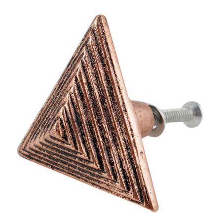Triangular Pyramid Antique Copper Aluminium Cabinet Knob